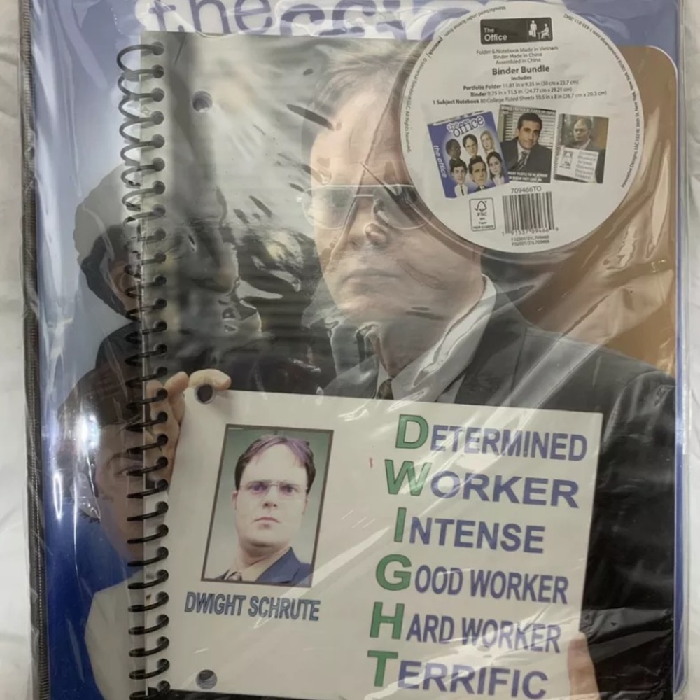 NBC The Office Back to School Bundle Binder Notebook Folder Stickers NEW Sealed